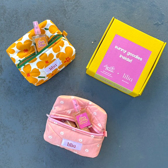 Love Brown x Love Lilia | Puffy pouch & Tanning Oil (ltd ed.)