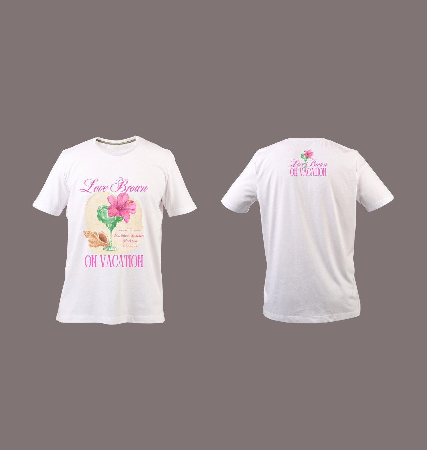 Love Brown On Vacation Tee