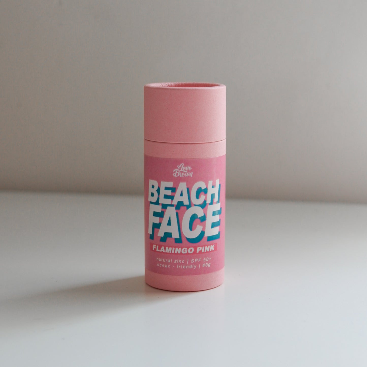 Love Brown Beach Face Zinc Stick: Light Pink