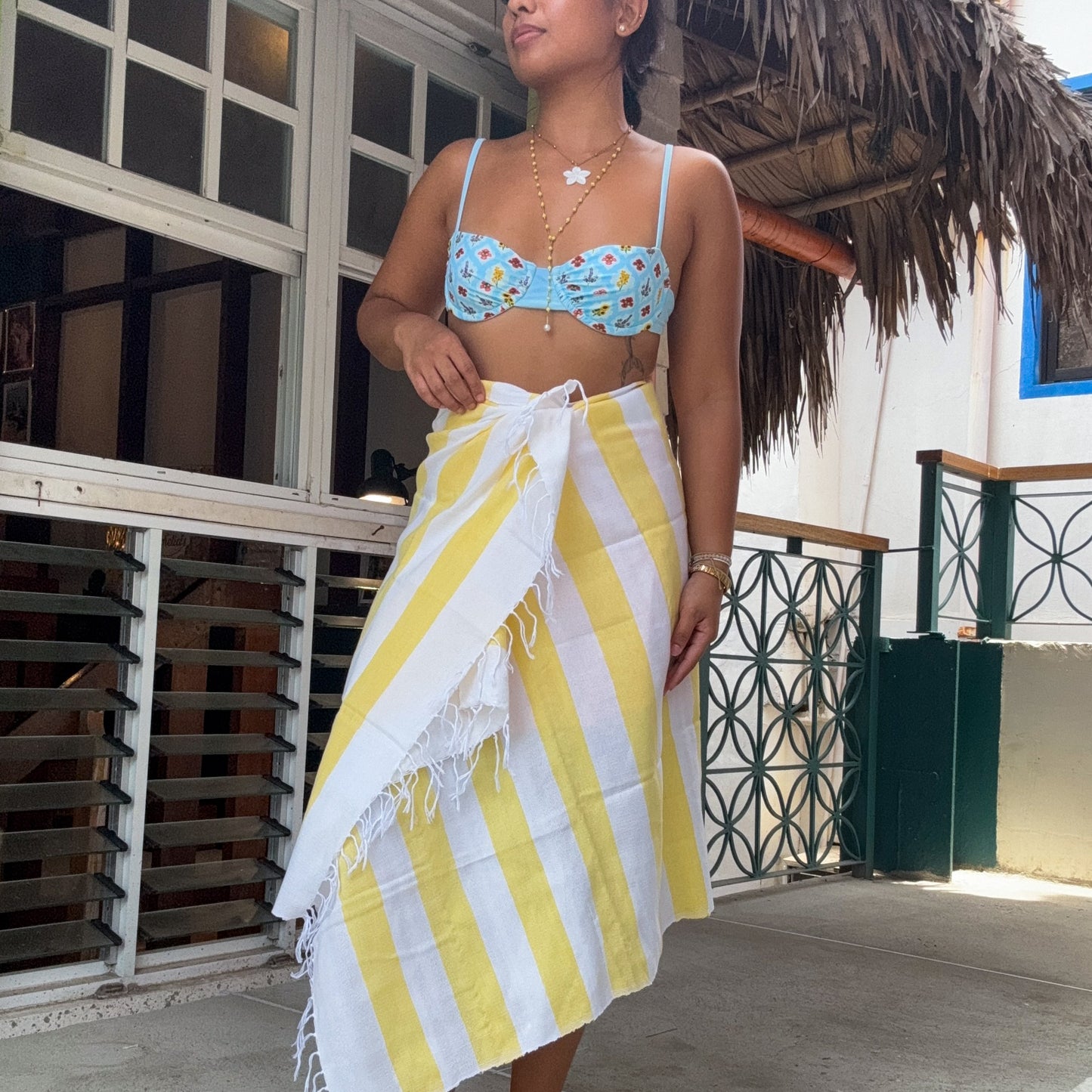 Love Brown Inabel Beach Towel (Yellow)