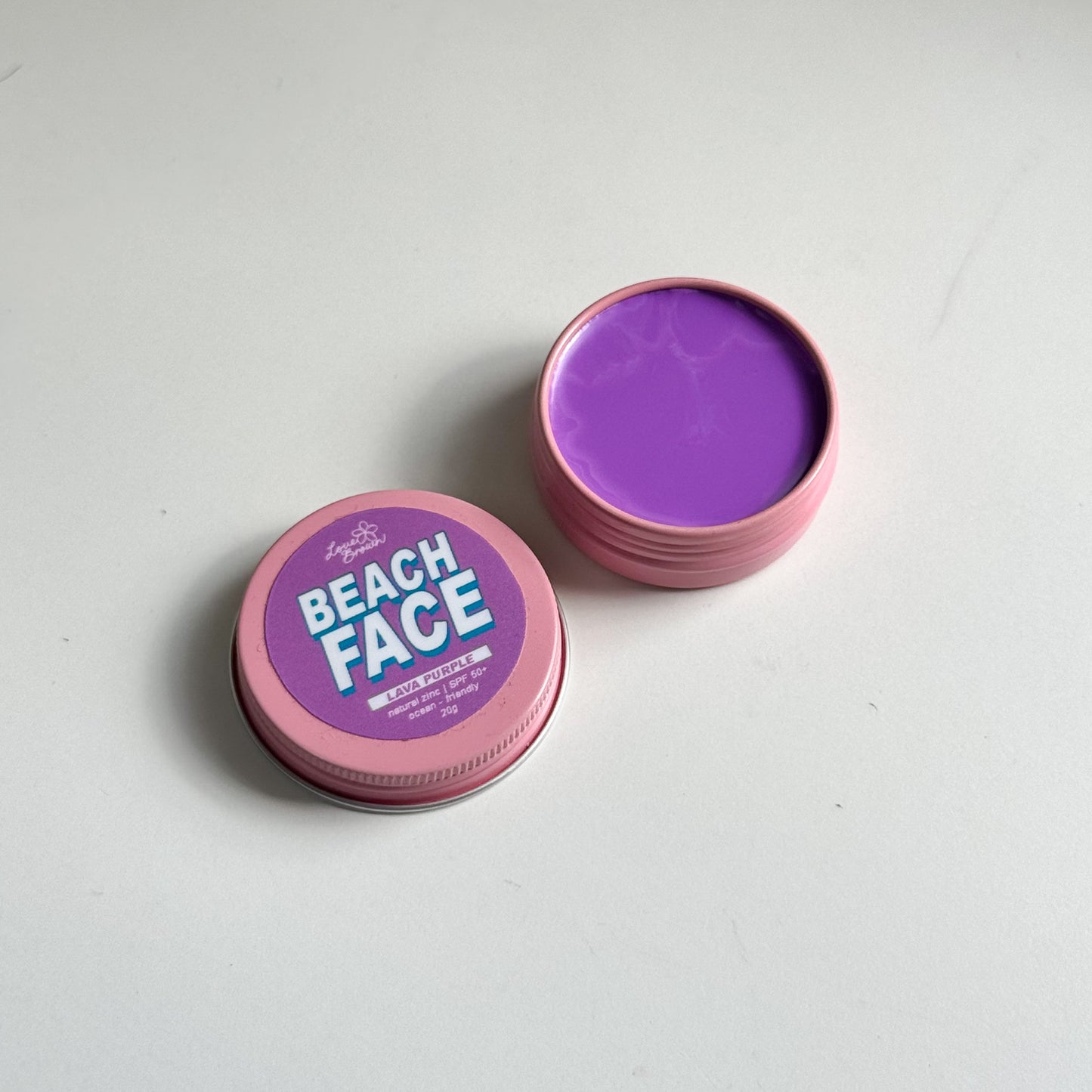 Beach Face in Lava Purple