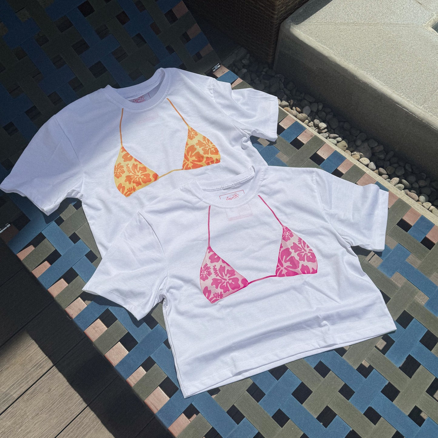 Love Brown My Summer Bikini Tee: Rosas
