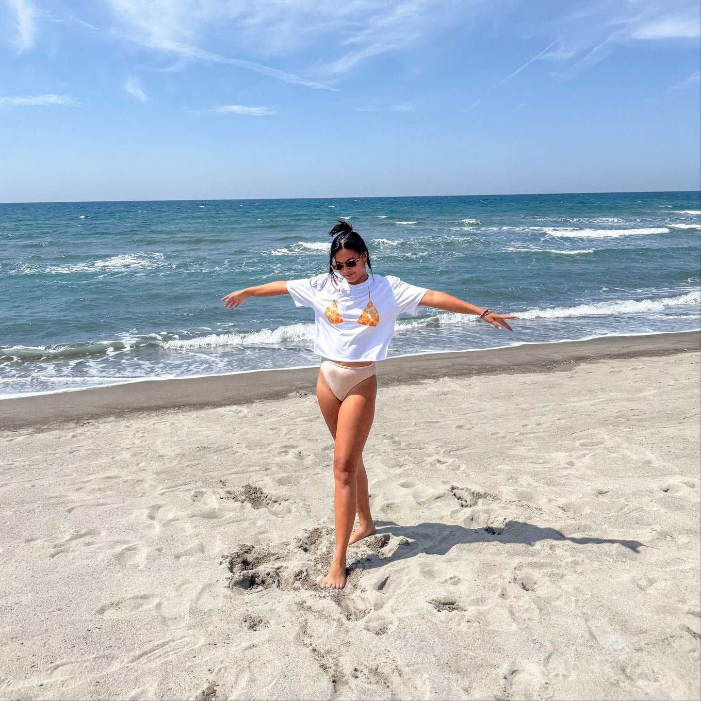 Love Brown My Summer Bikini Tee: Kahel
