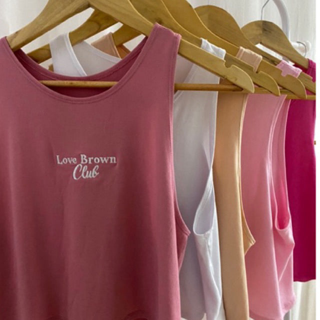 Love Brown Club tank top