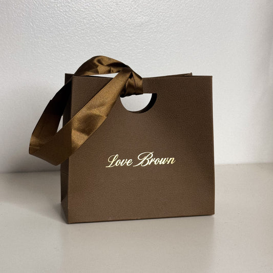Love Brown Holiday Bag in Brown