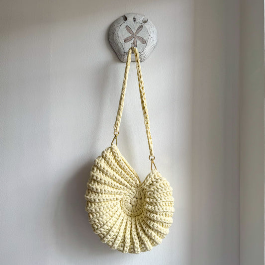 Love Brown x Gaga Gantsilyo: Ammonite Bag (cream)