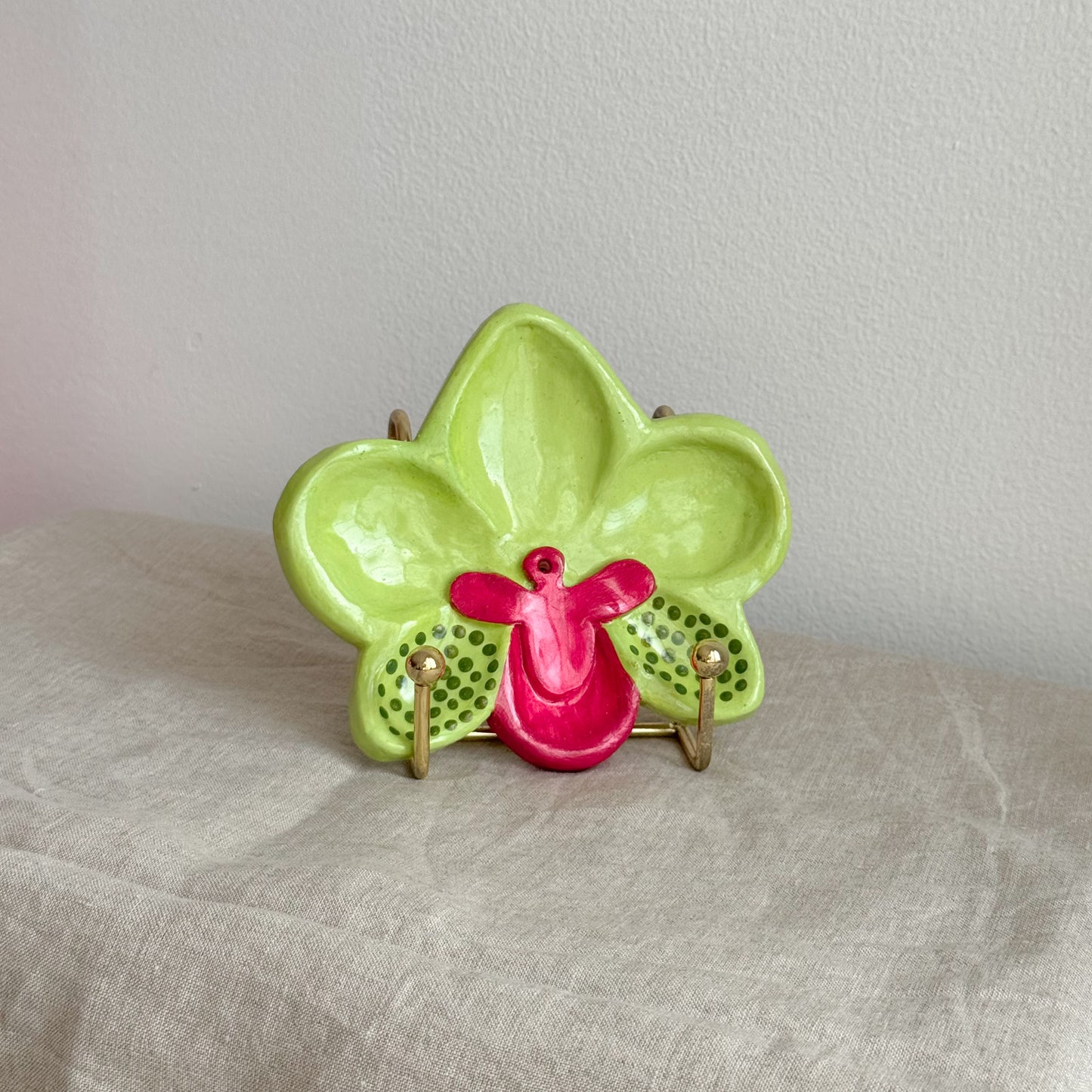 Ihliarts Trinket Dish: Green Orchid