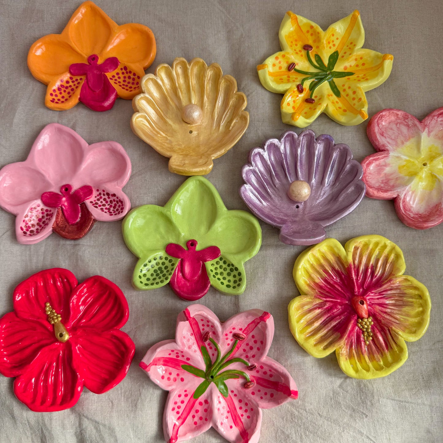 Ihliarts Trinket Dish: Pink Orchid