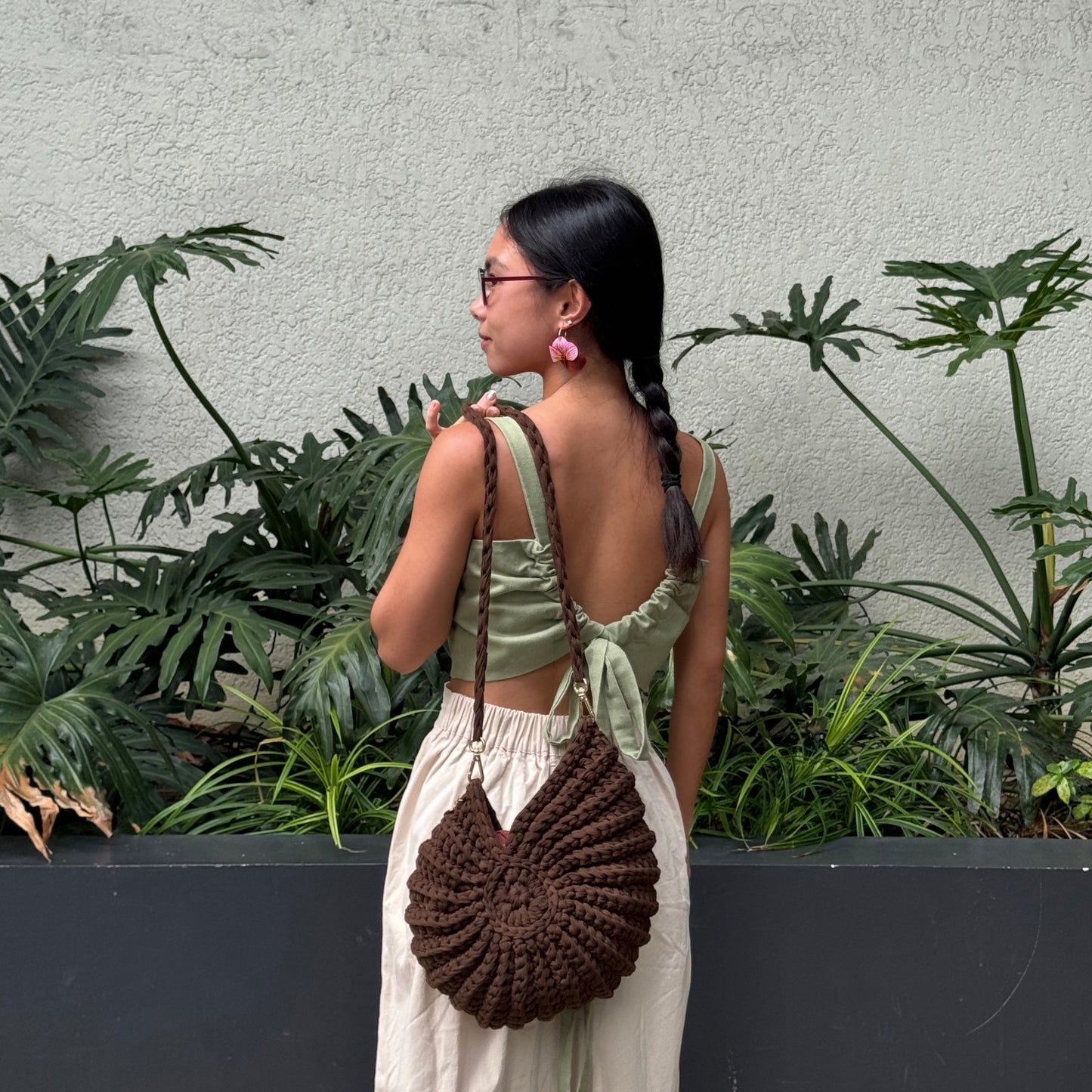 Love Brown x Gaga Gantsilyo: Ammonite Bag (pink)