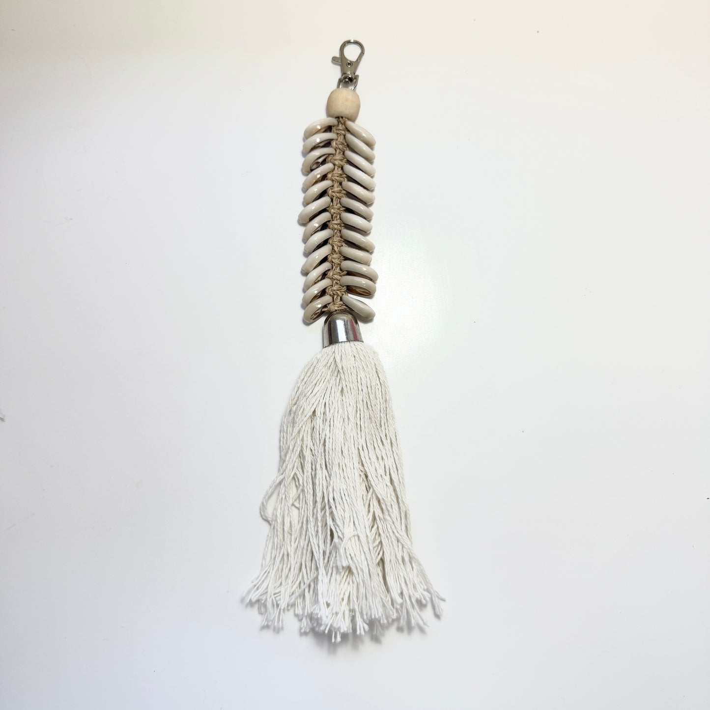 Love Brown Shell Keychain | Beach Bag Charm