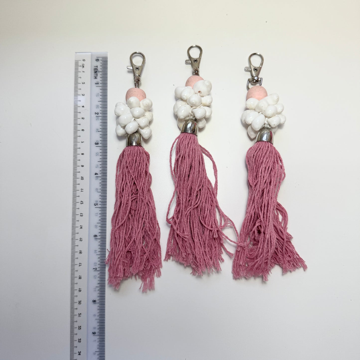 Love Brown Shell Keychain | Beach Bag Charm