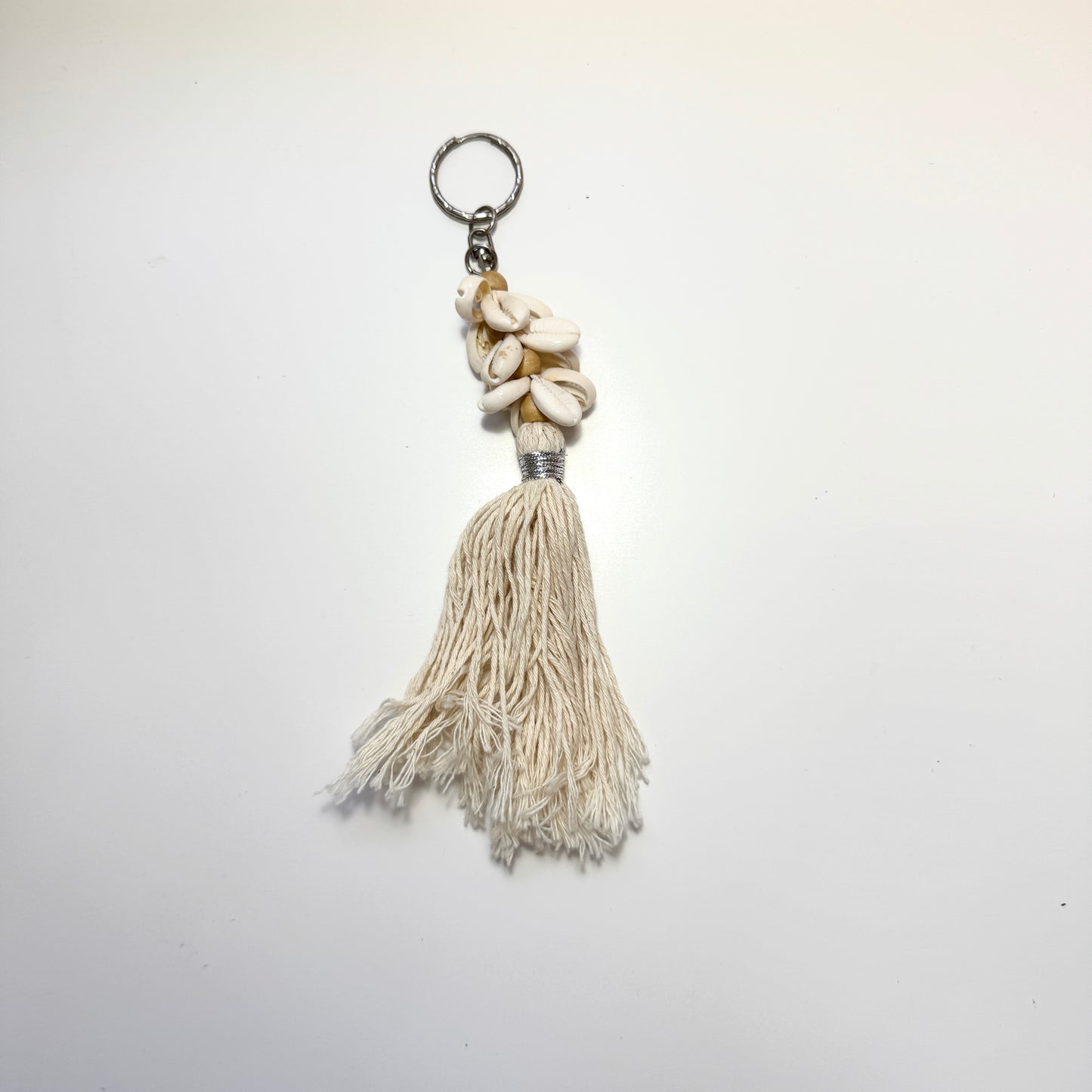 Love Brown Shell Keychain | Beach Bag Charm