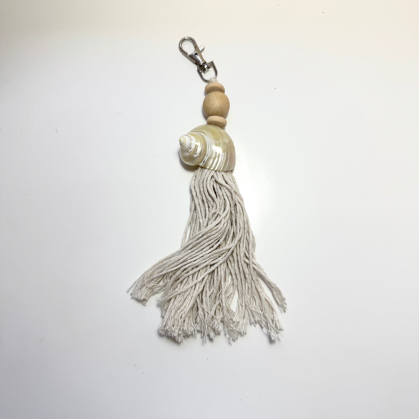 Love Brown Shell Keychain | Beach Bag Charm