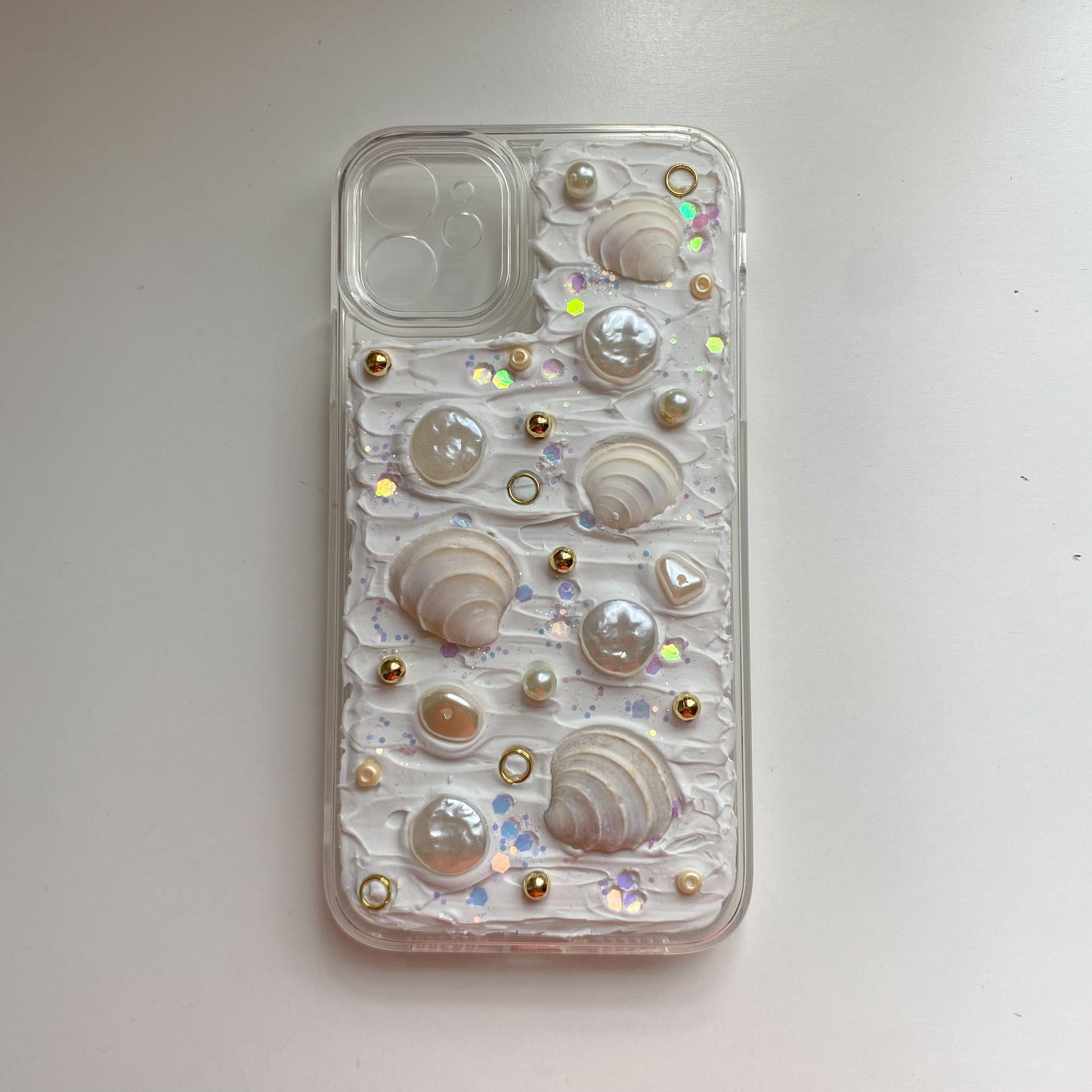 Sea Shell Phone Case (made to order) Love Brown Sea Shell Phone Case (made to order) Love Brown