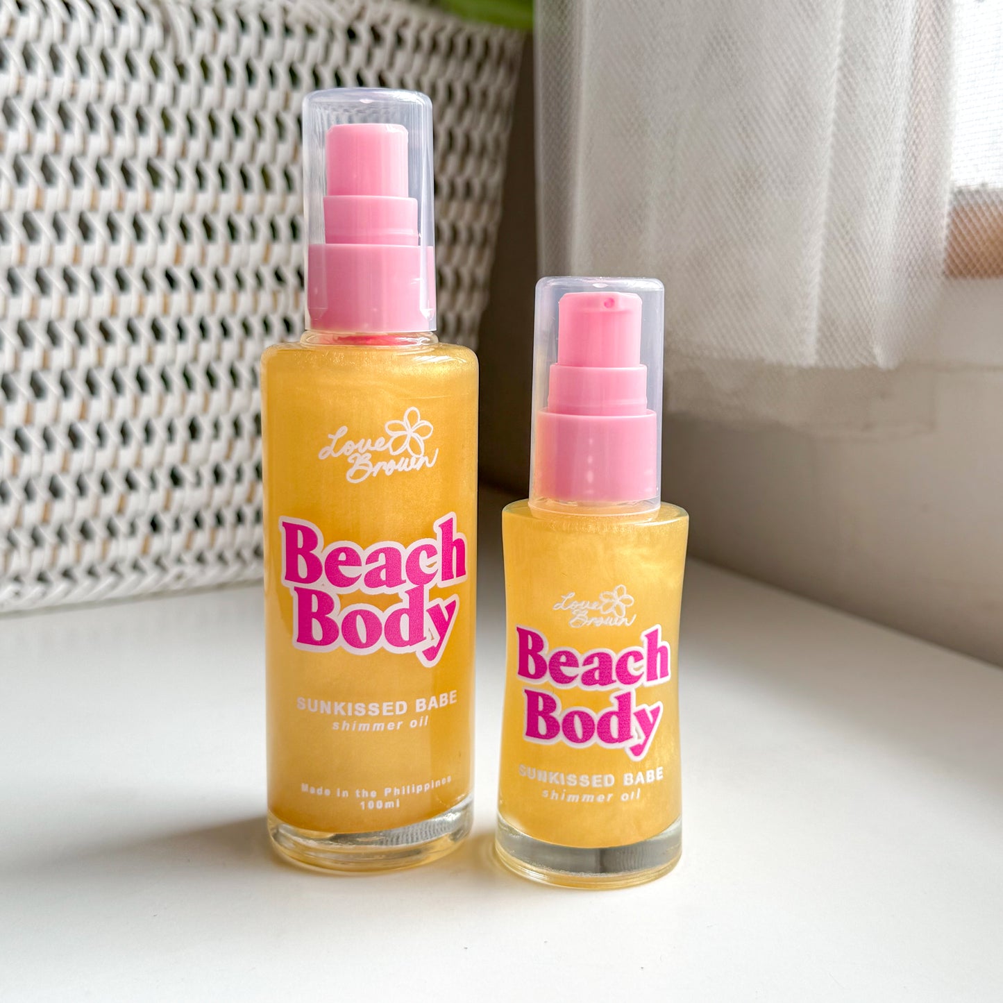 Love Brown Beach Body Shimmer Oil: Sunkissed Babe